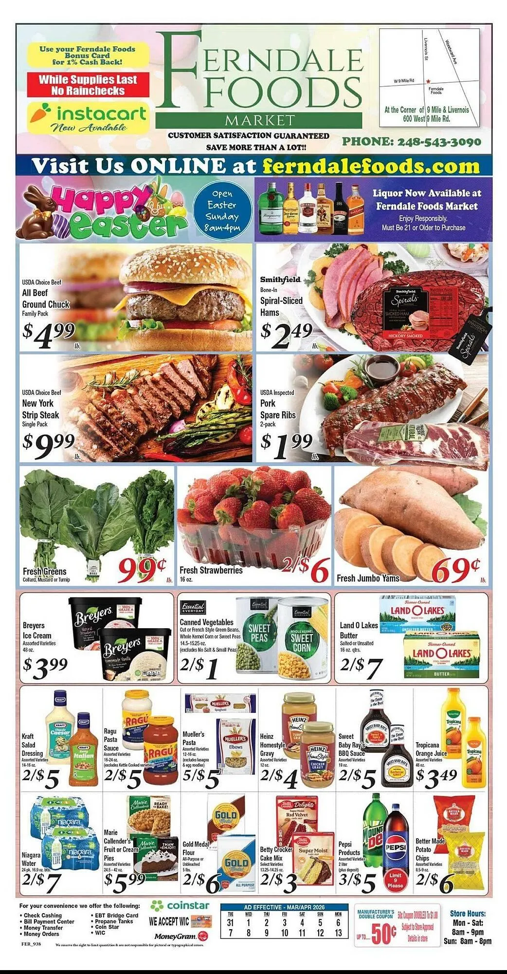 Weekly ad Ferndale Foods weekly ad from March 31 to April 13 2026 - Page 1