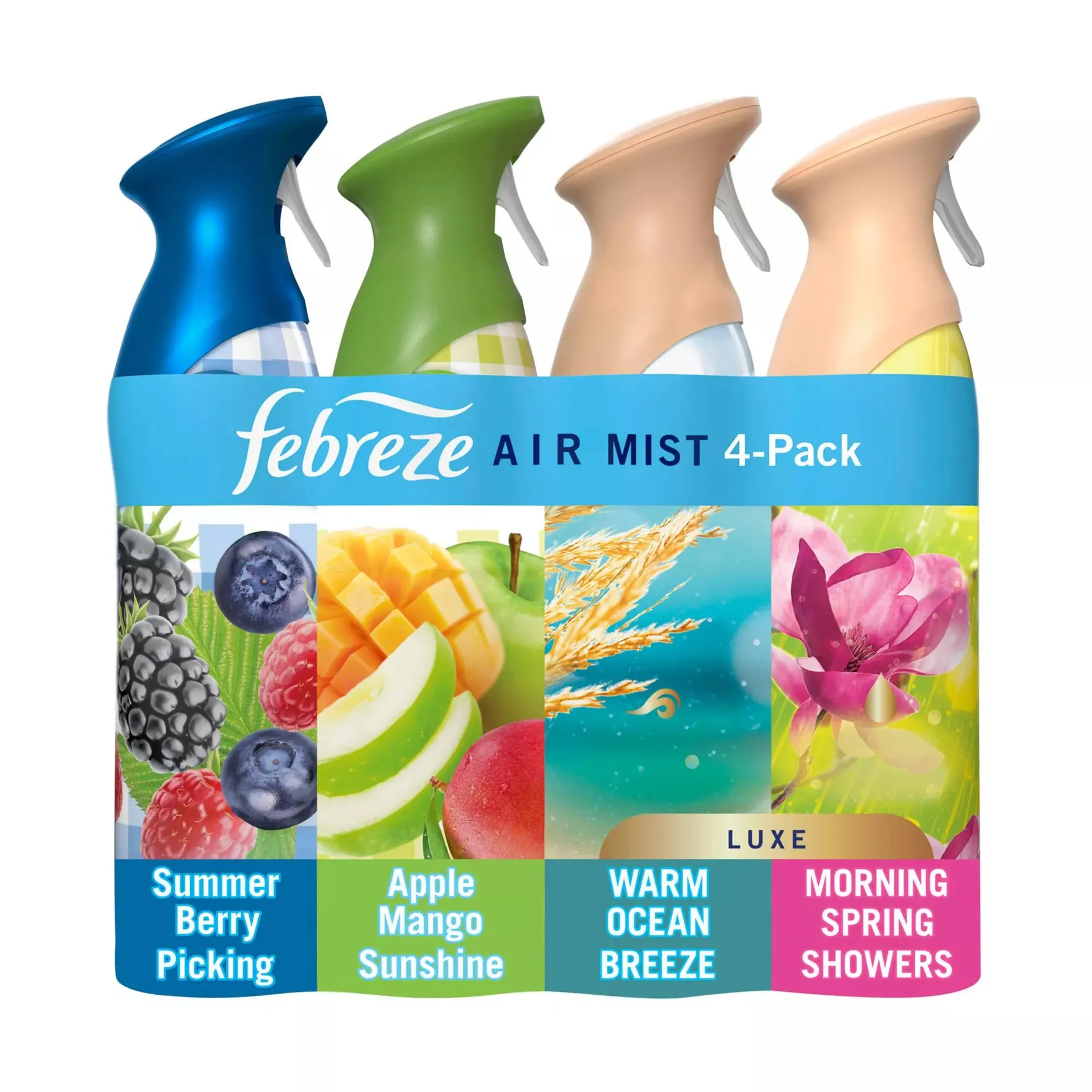 Febreze Air Freshener Spray & Odor-Fighting Room Spray, 4 ct./8.8 oz. - Spring Mix Scents