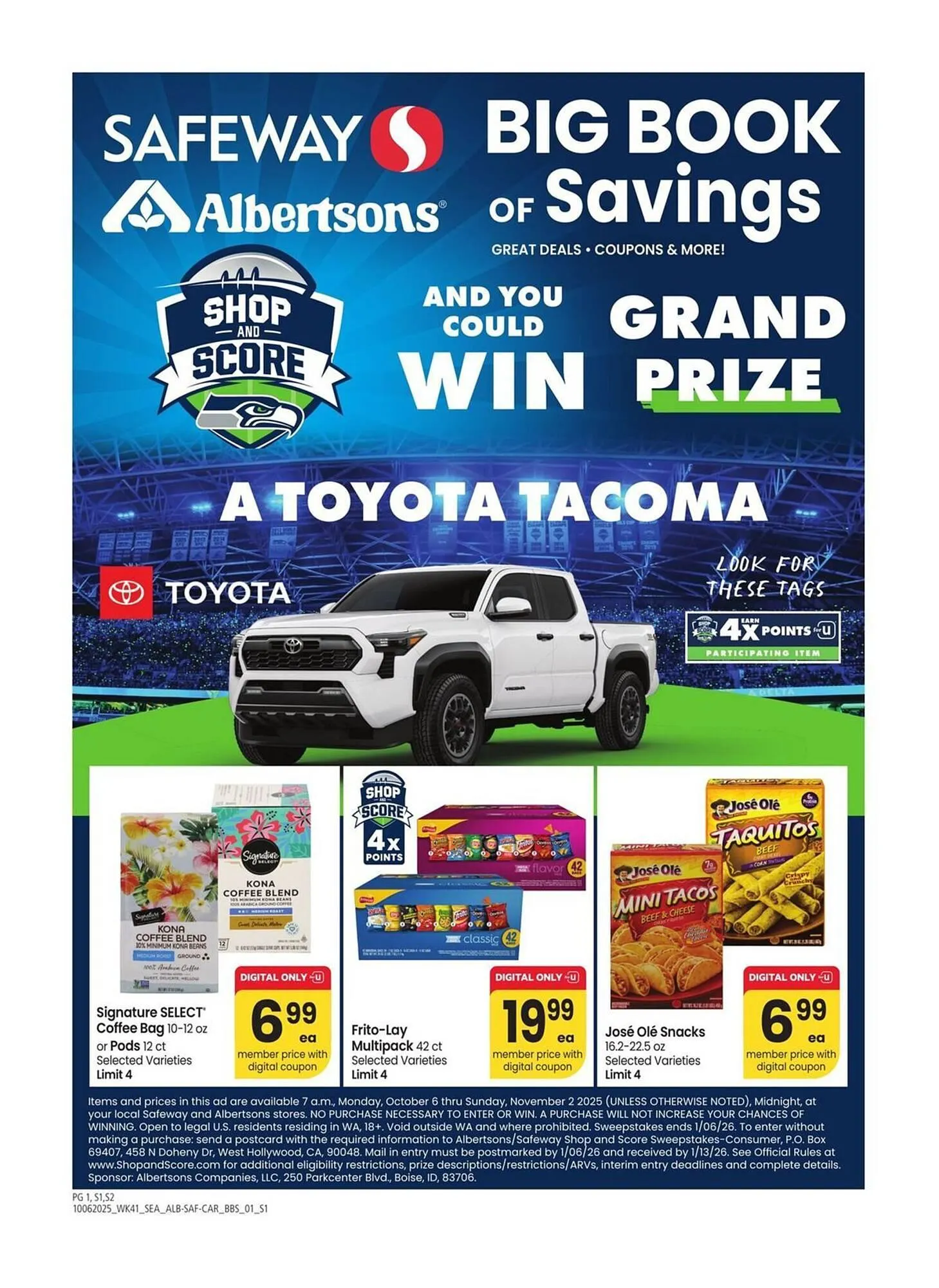 Weekly ad Albertsons weekly ad from October 6 to November 2 2025 - Page 1