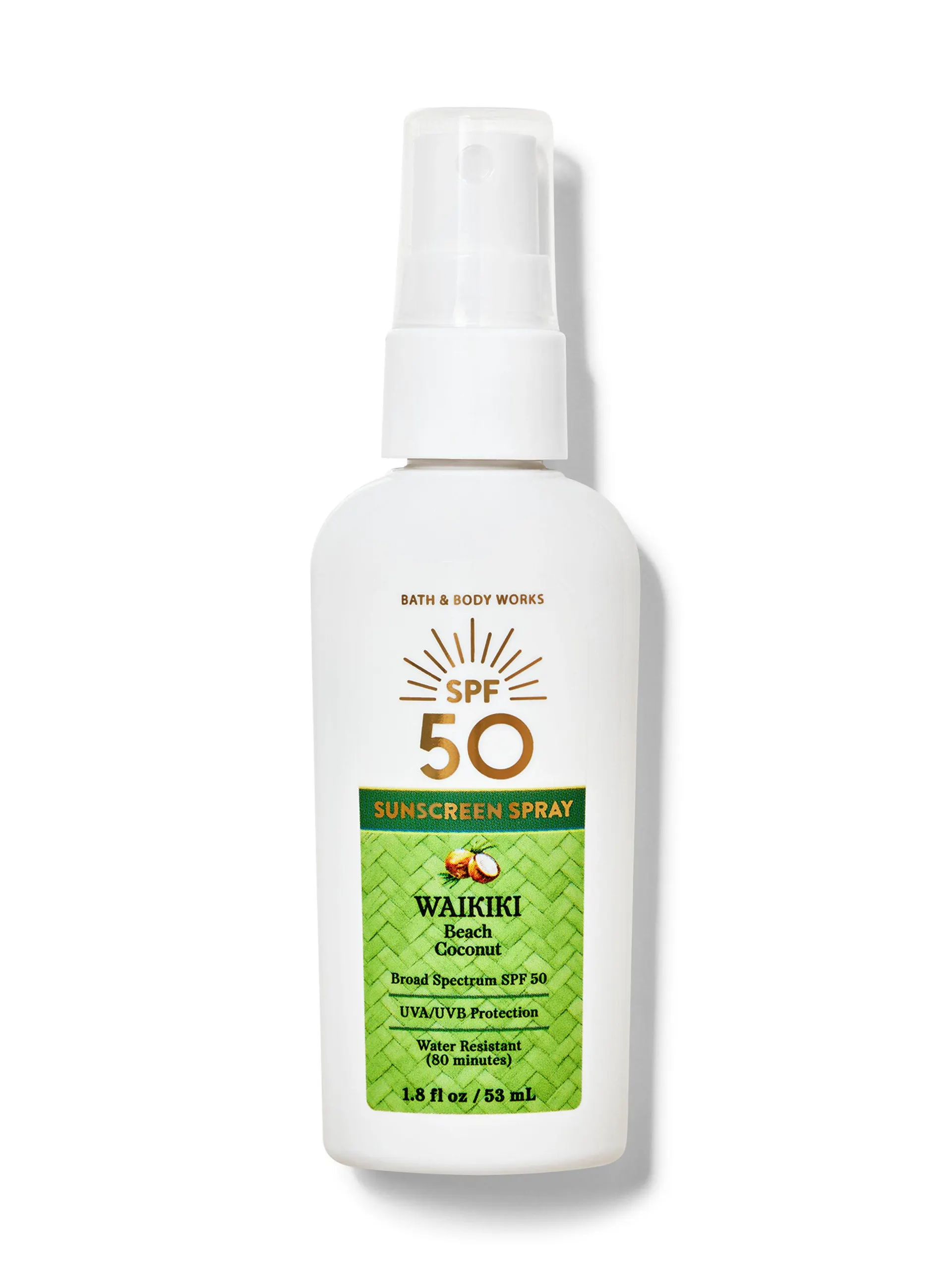 Waikiki Beach Coconut Travel Size SPF 50 Spray
