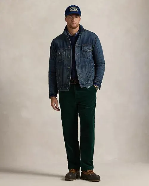 Classic Fit Pleated Corduroy Pant