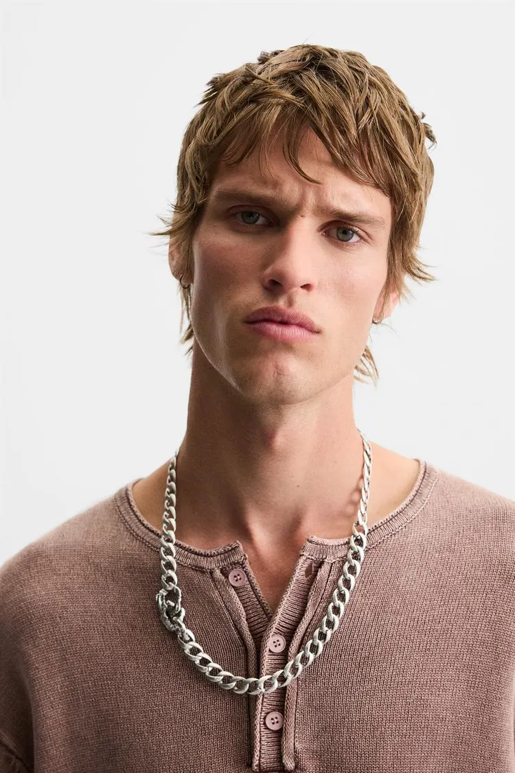 METAL LINK CHAIN NECKLACE