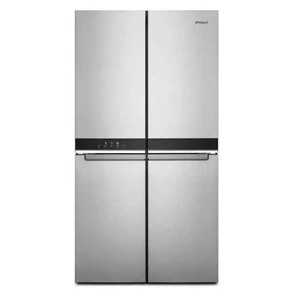 36 in. 19.4 cu. ft. 4-Door French Door Refrigerator in Fingerprint Resistant Stainless Steel, Counter Depth