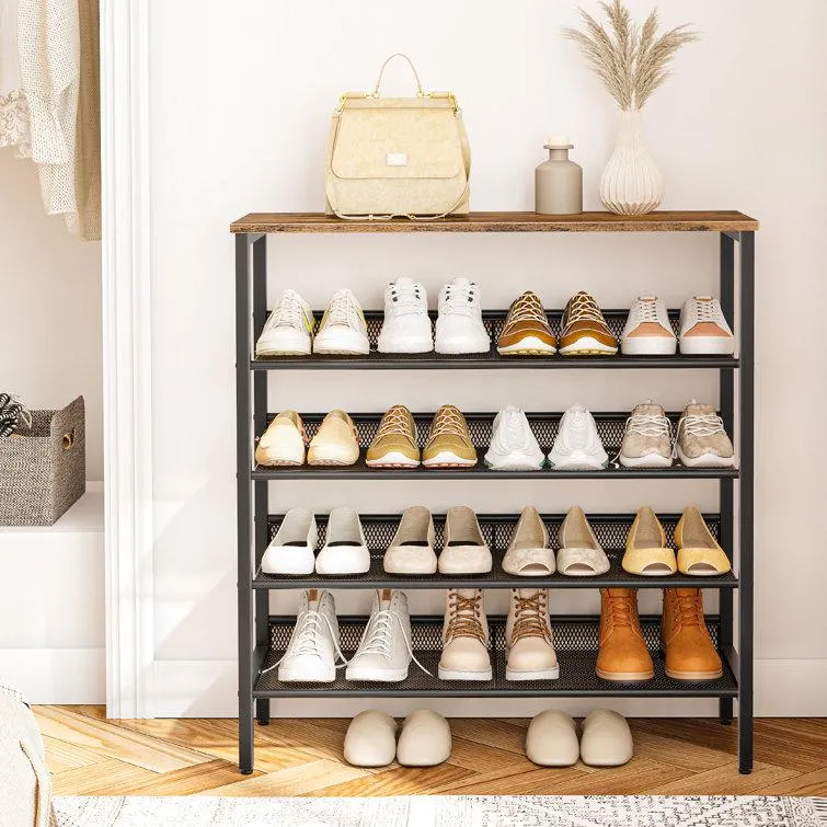 Alheide 5 Tier 20 Pair Shoe Rack