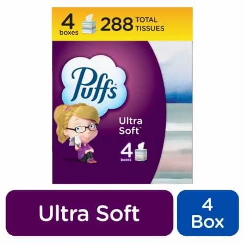 Puffs Ultra Soft Mega Cube Facial Tissues
