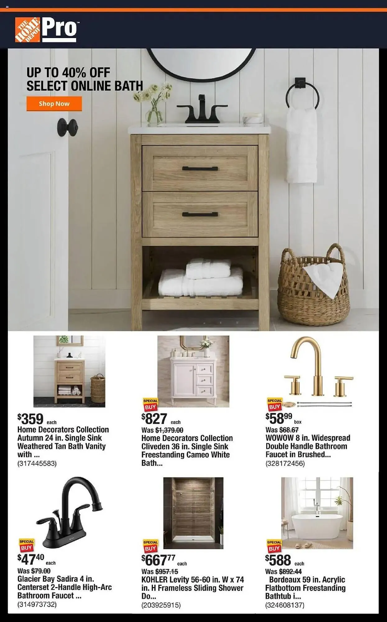 Weekly ad The Home Depot flyer from October 20 to October 28 2025 - Page 1