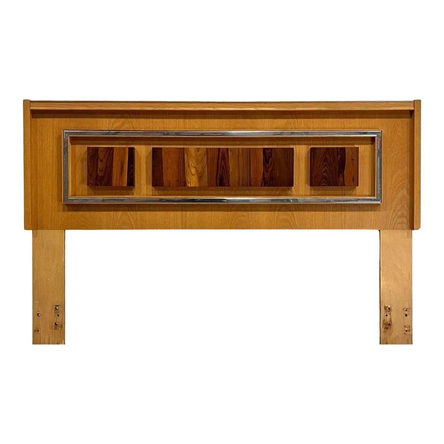 Tobago Furniture Brutalist Mid Century Modern Queen or Full Headboard C. 1970s