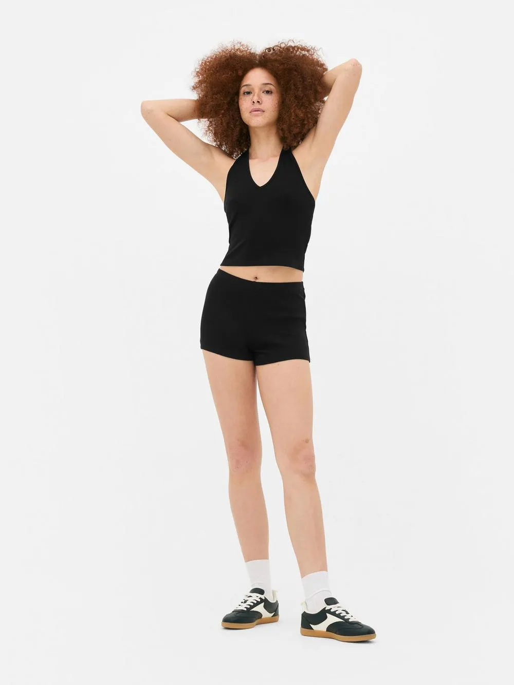 Cropped Halter Neck Top