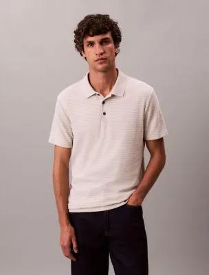 Cotton Blend Stripe Classic Polo Shirt