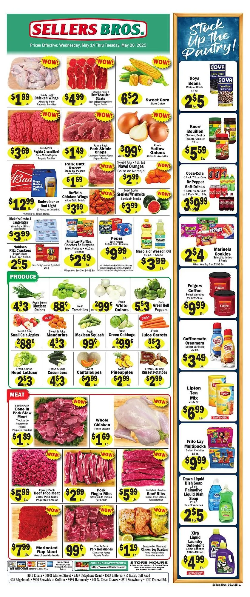 Weekly ad Sellers Bros Weekly Ad from May 14 to May 20 2025 - Page 1