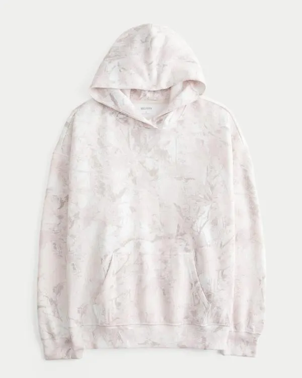 Oversized Pink Camo Hoodie