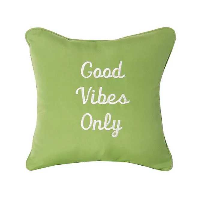 Peak Season Decorative Accent Pillow with Sunbrella Fabric, 18" x 18"