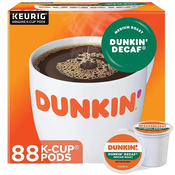 Dunkin' Decaf Coffee Keurig® K-Cup® Pods,