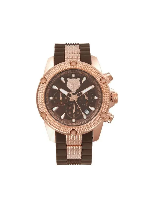Hurricane IP Rose Gold & Silicone Strap Watch/13MM