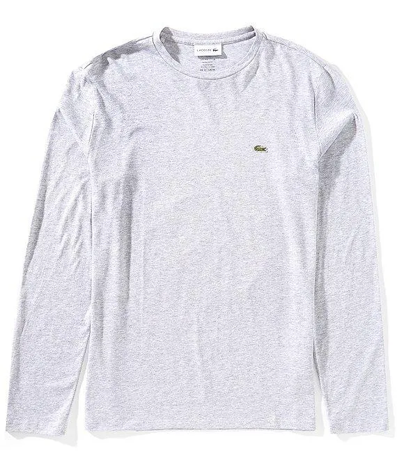 Pima Cotton Long Sleeve Signature Logo T-Shirt