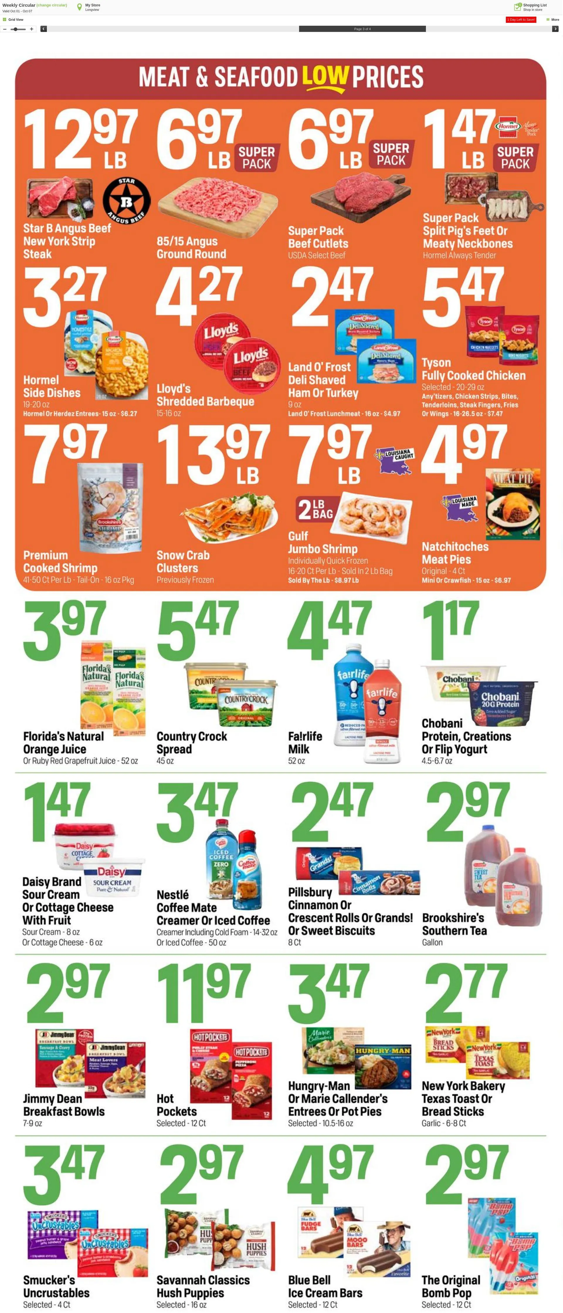 Weekly ad Super1Foods from October 8 to October 14 2025 - Page 3