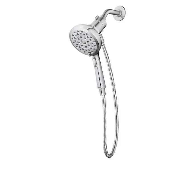 Verso with Magnetix 8-Spray Patterns with 2.5 GPM 5 in. Wall Mount Handheld Shower Head with Infiniti Dial in Chrome