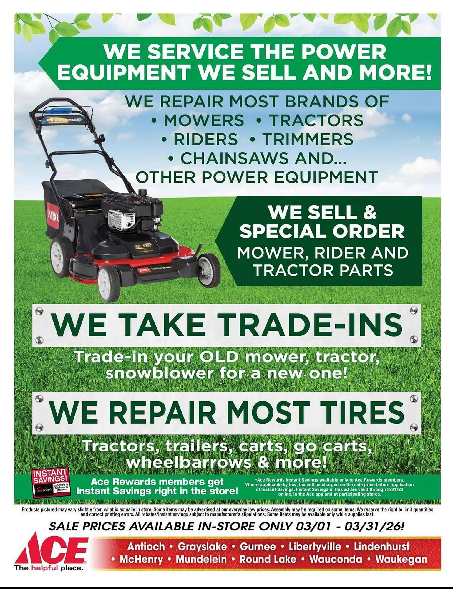 Weekly ad Ace Hardware flyer from March 1 to March 31 2026 - Page 15