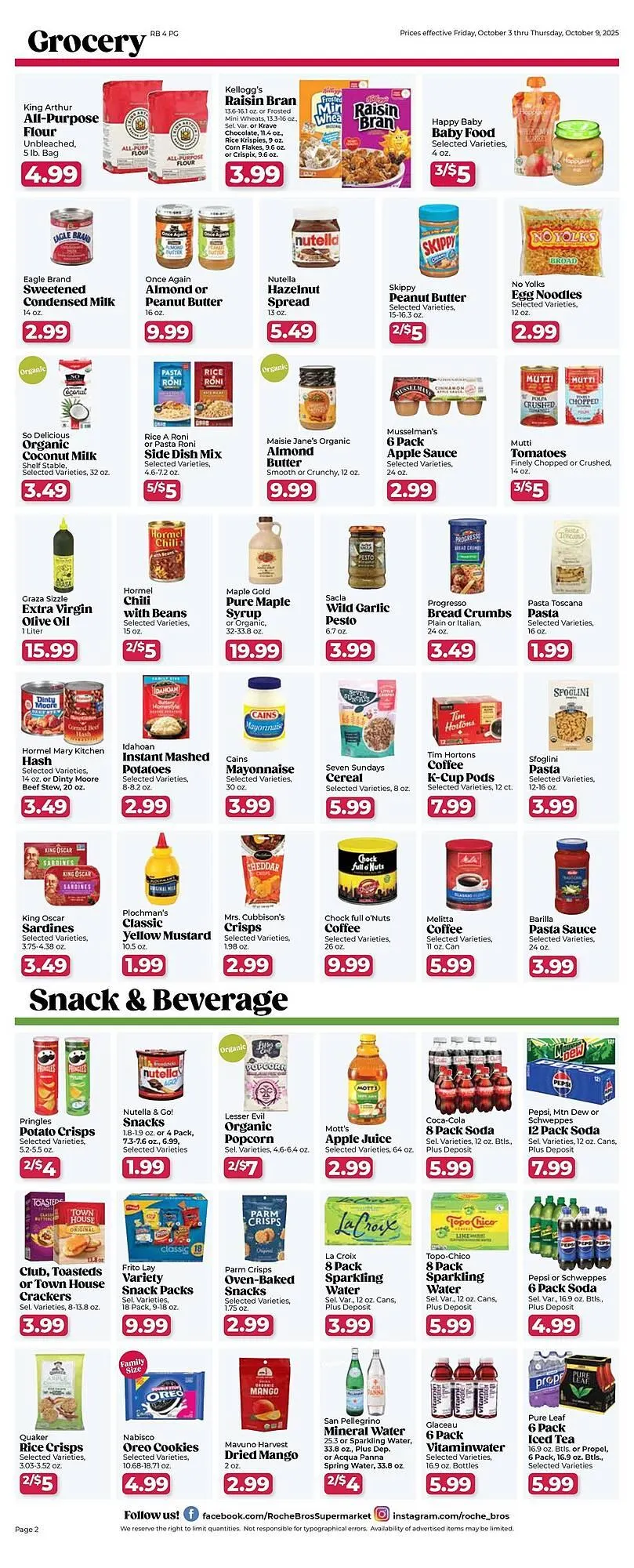 Weekly ad Roche Bros weekly ad from October 7 to October 9 2025 - Page 2