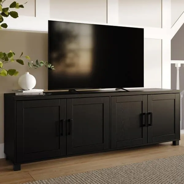 Virlomi TV Stand with Doors, TVs up to 85"