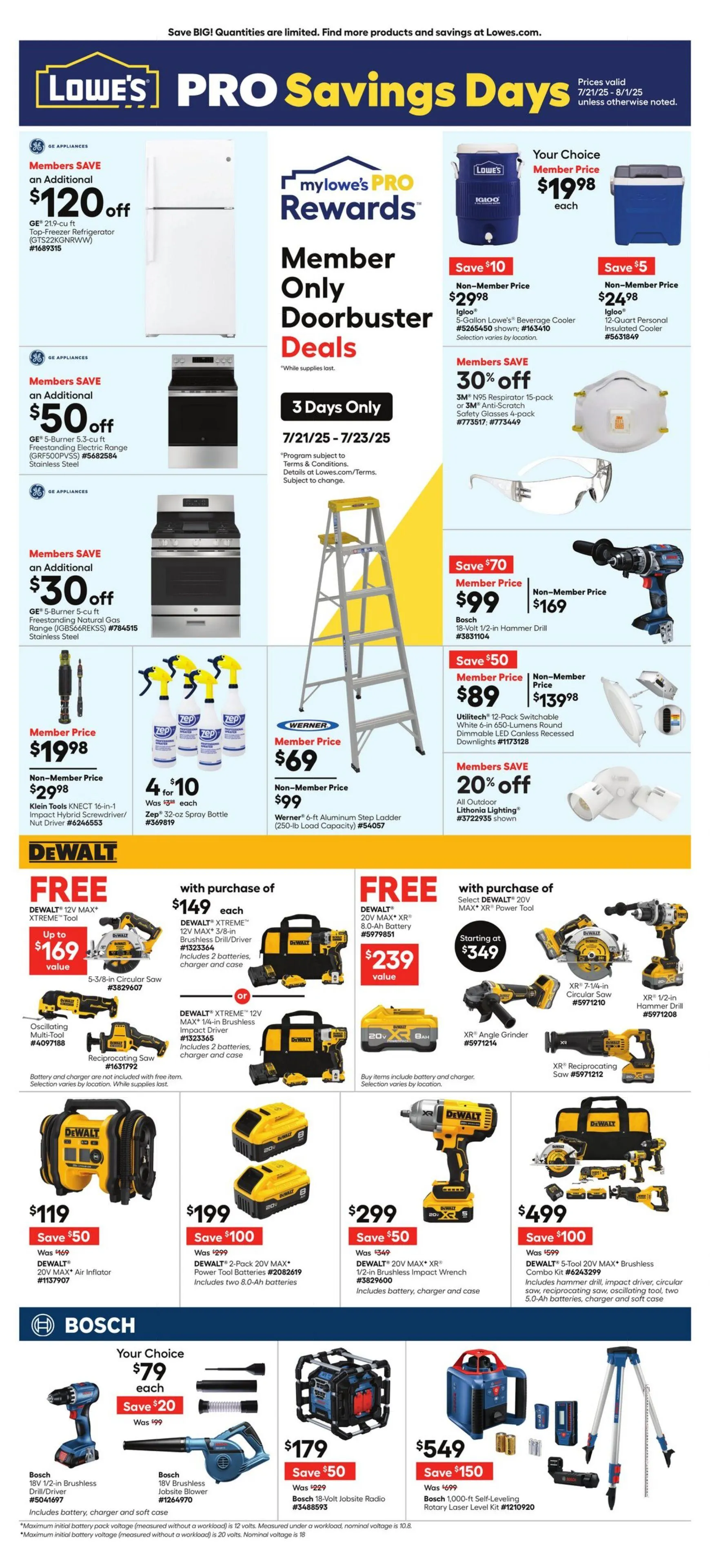 Weekly ad Lowe's from July 21 to August 1 2025 - Page 1