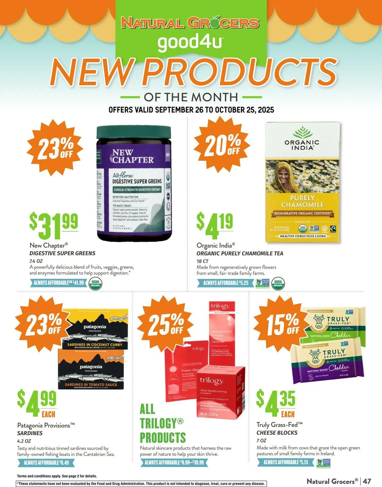 Weekly ad Natural Grocers from September 24 to October 17 2025 - Page 47