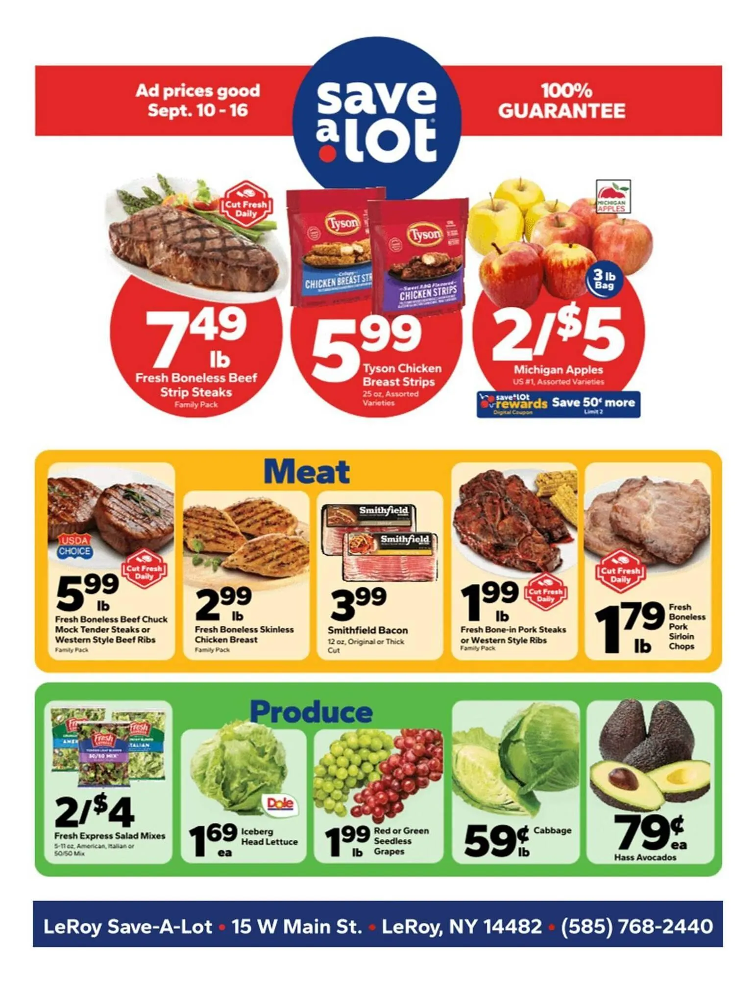 Weekly ad Save a Lot weekly ad from September 10 to September 16 2025 - Page 1