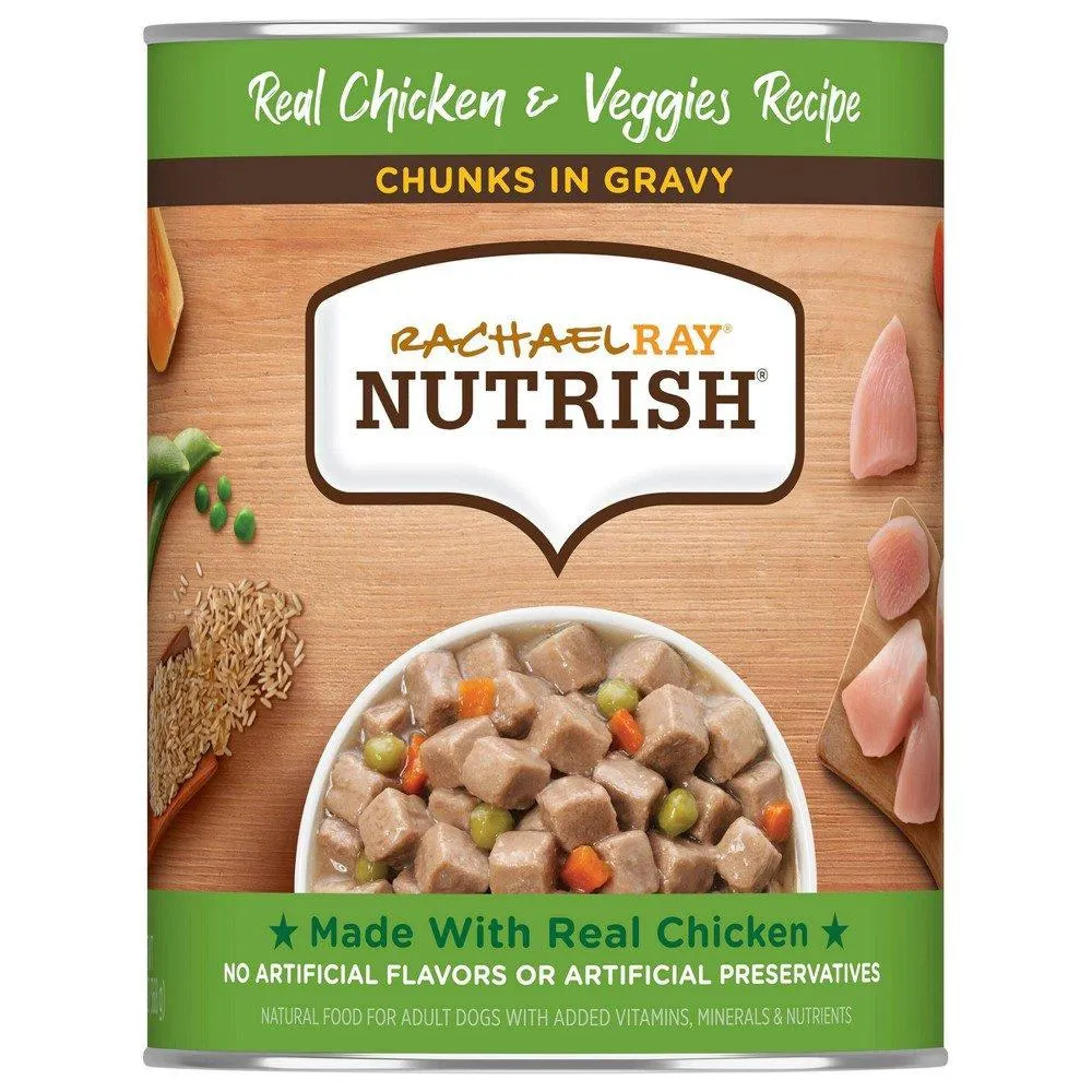 RACHEL RAY NUTRISH CHUNKS IN GRAVY CHICKEN SINGLE CAN 13 OZ