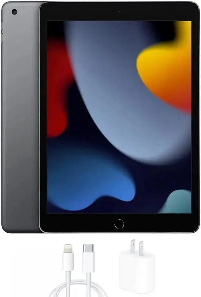 Apple iPad 10.2 Inch Screen, 9th Gen, Space Gray, 64GB, Wi-Fi Only