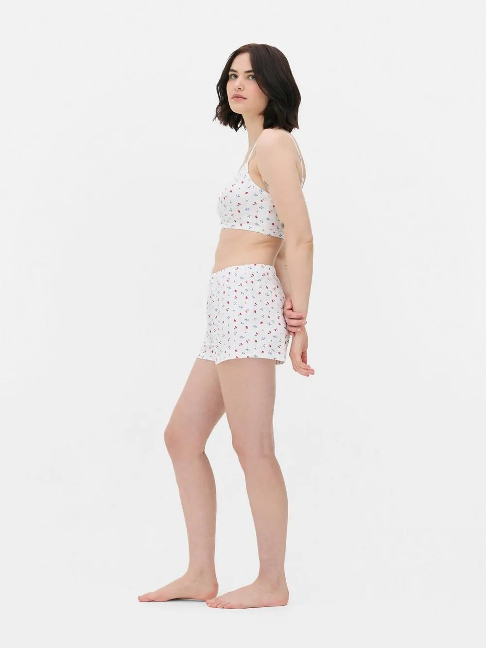 Cropped Cami and Shorts Set