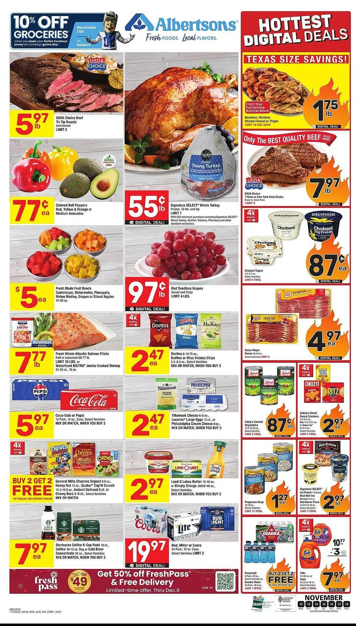 Weekly promotion Albertsons weekly ad spanning from November 12 to November 18 2025 - Page 3 for Catalogue 365