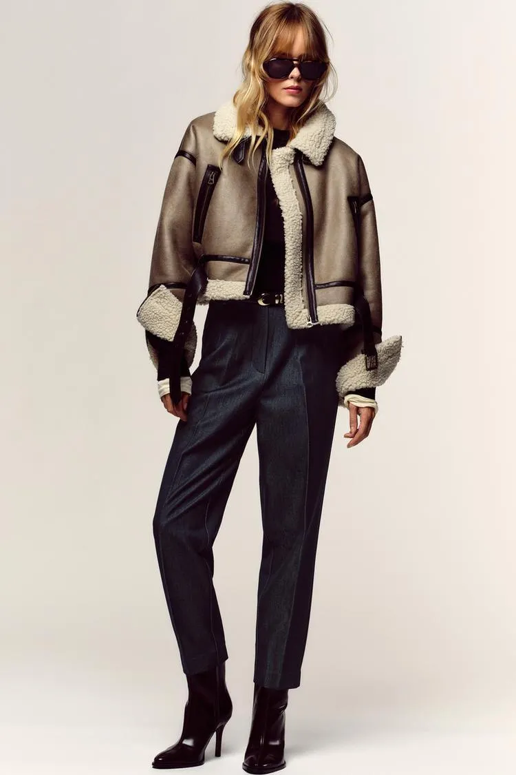 HIGH-WAISTED BELTED PANTS
