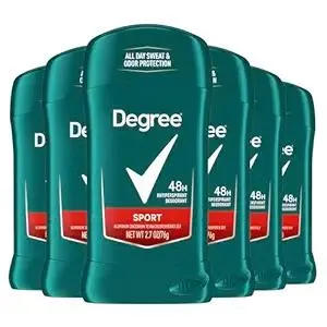 Degree Men Original Protection Antiperspirant Deodorant, Sport, 2.7 oz pack of 6