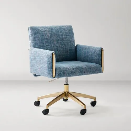 Lucia Desk Chair - Peacock