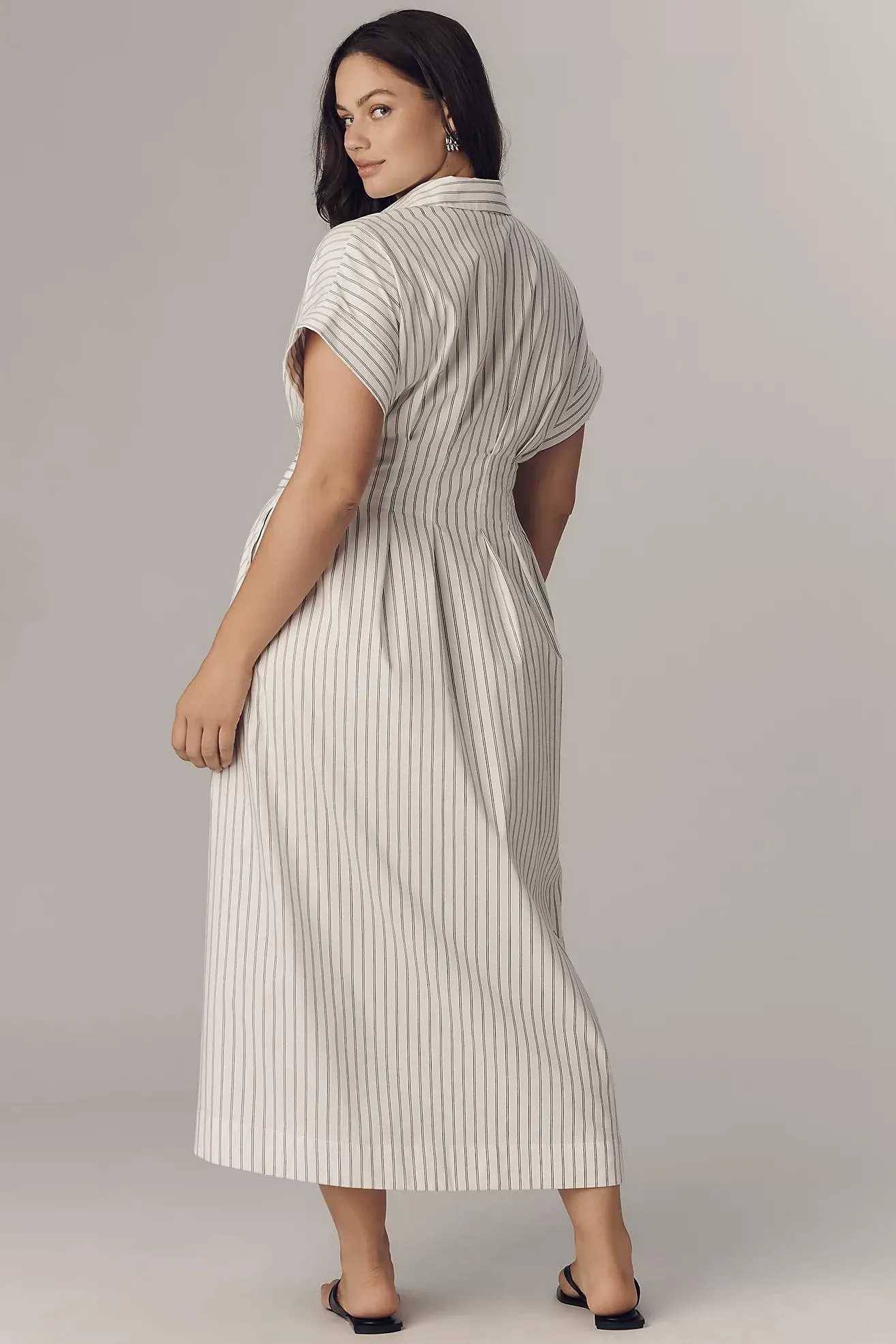 The Tobie Double Buckle Shirt Dress by Exquise