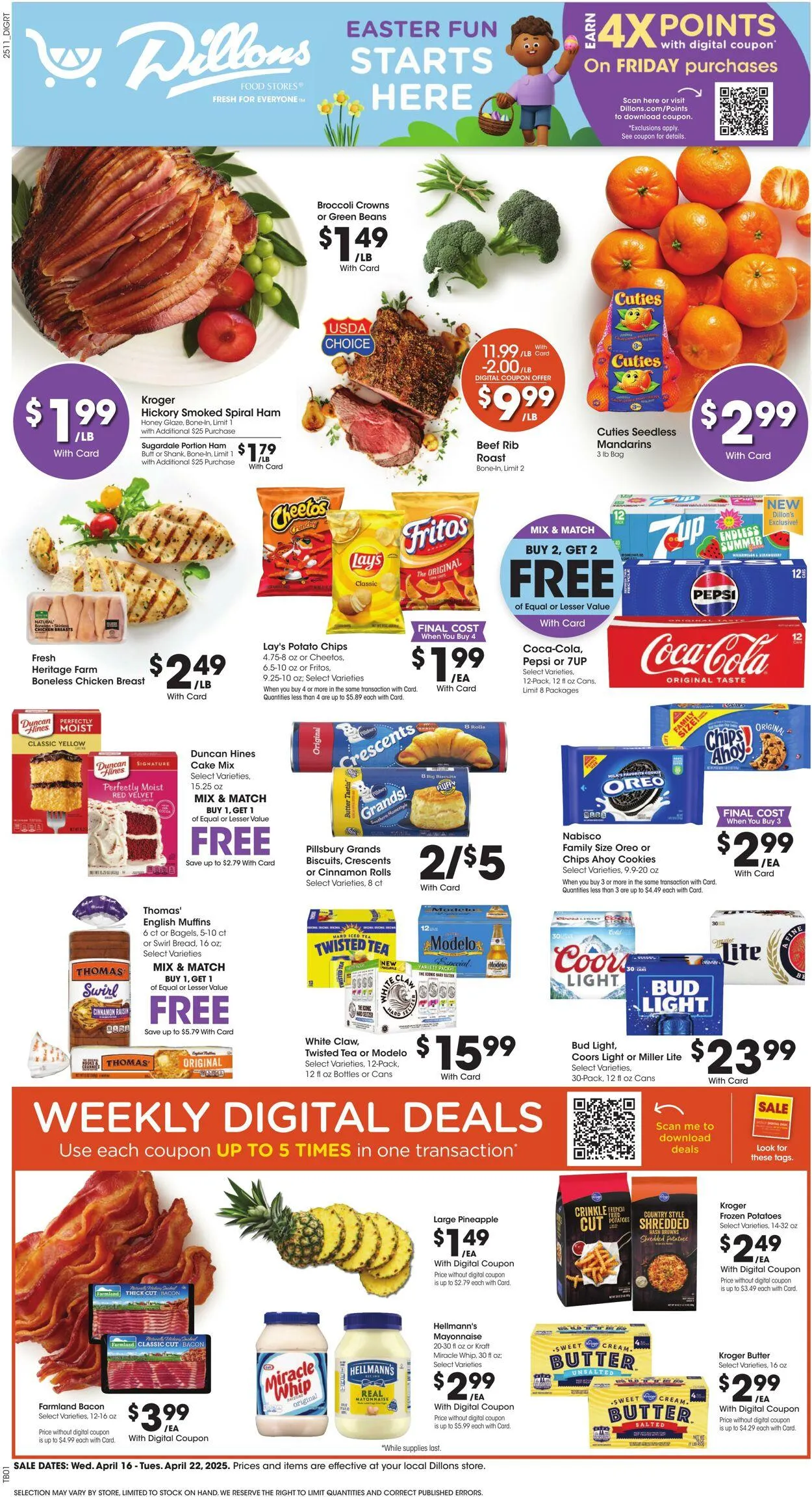 Weekly ad Dillons from April 16 to April 22 2025 - Page 1
