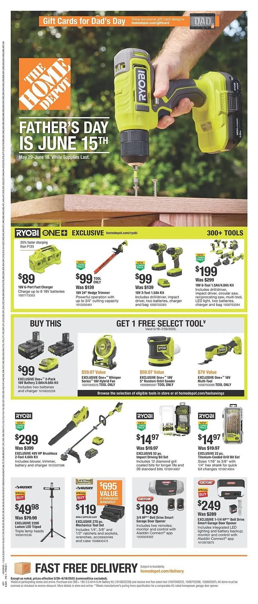 Catálogo de The Home Depot Weekly Ad 29 de mayo al 18 de junio 2025 - Página 1