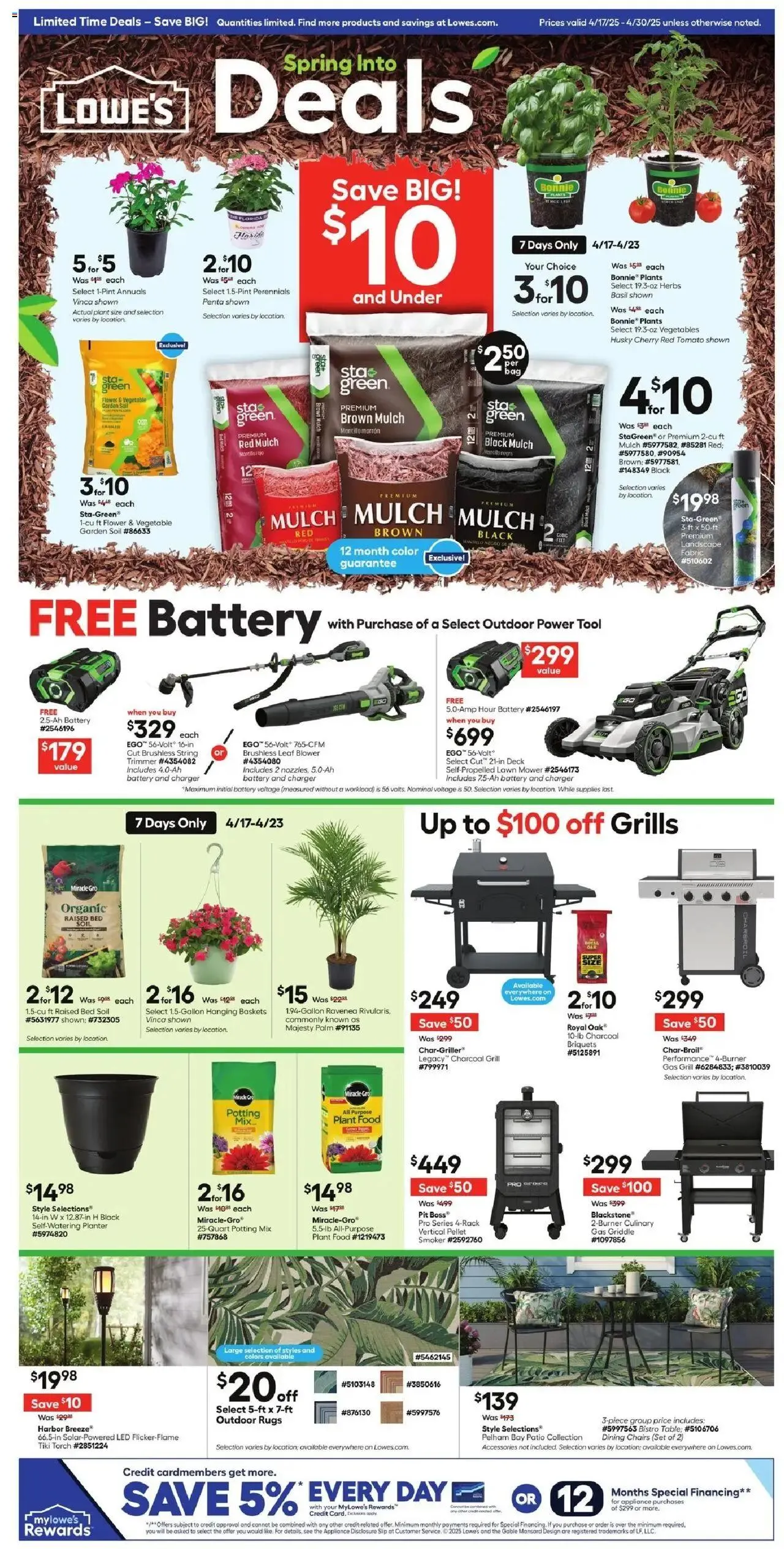 Weekly ad Lowe's Weekly Ad from April 17 to April 30 2025 - Page 1