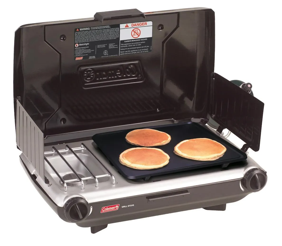 Tabletop Propane Gas Camping Grill/Stove, 2-Burner