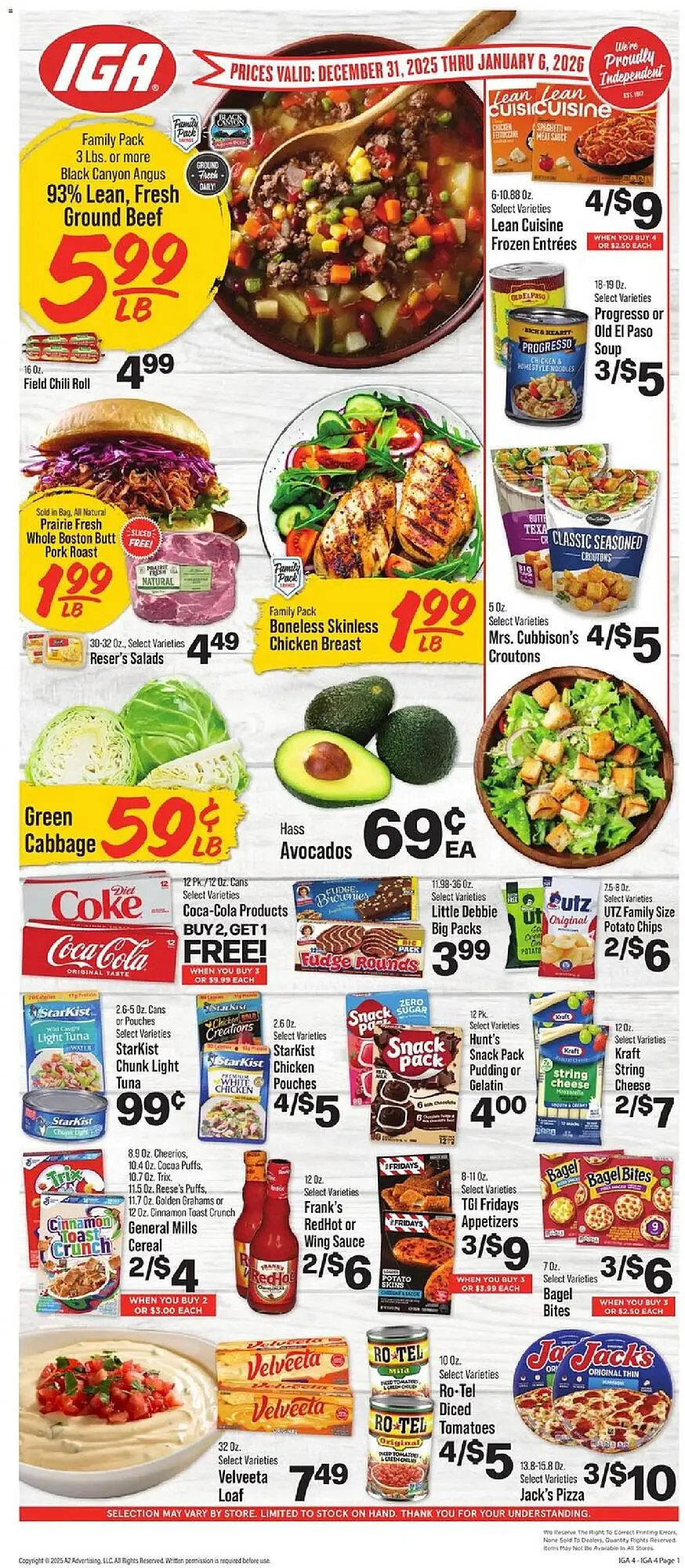 Weekly ad IGA weekly ad from December 31 to January 7 2026 - Page 1