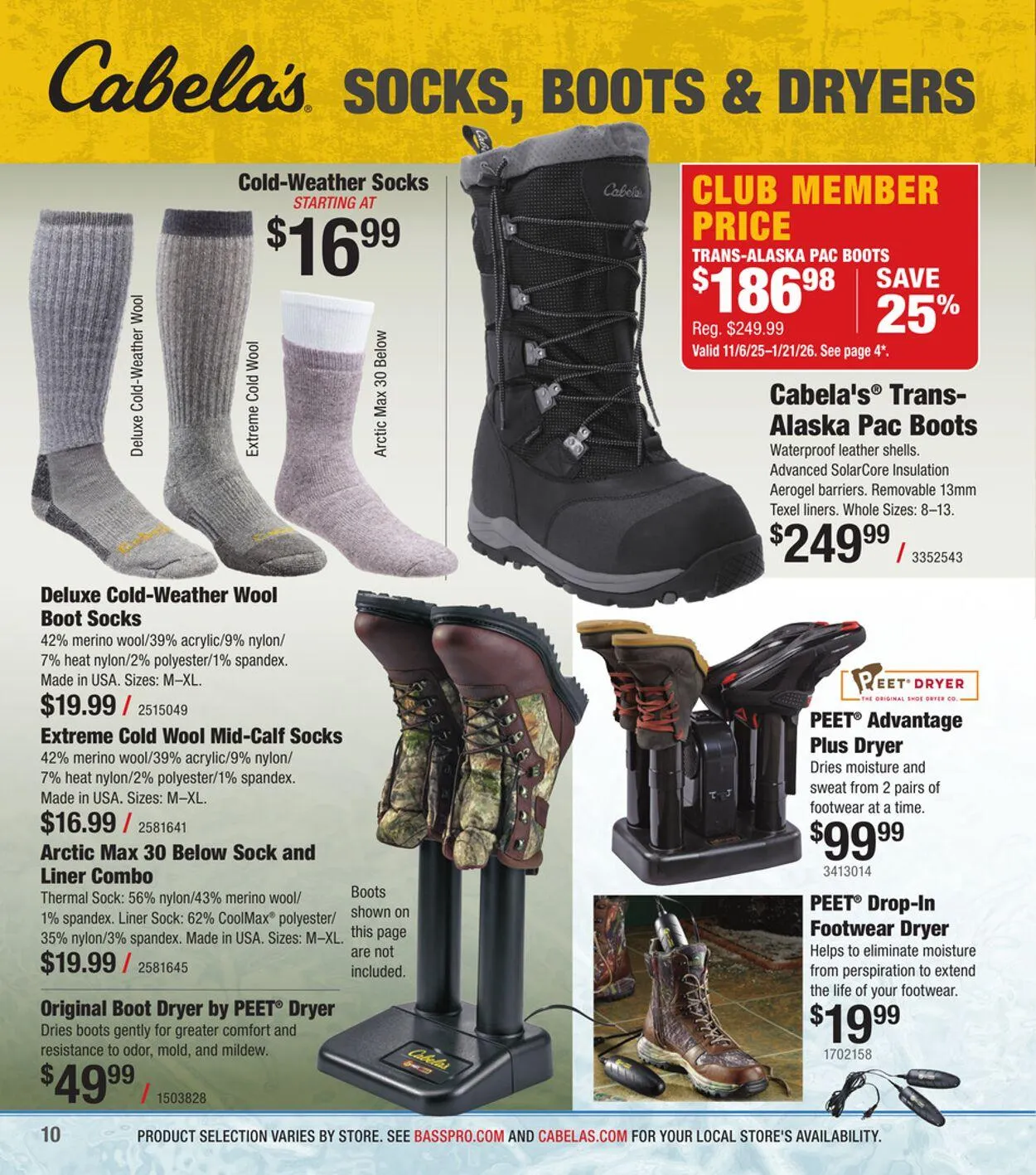 Weekly promotion Cabela's Current weekly ad spanning from November 30 to December 14 2025 - Page 10 for Catalogue 365
