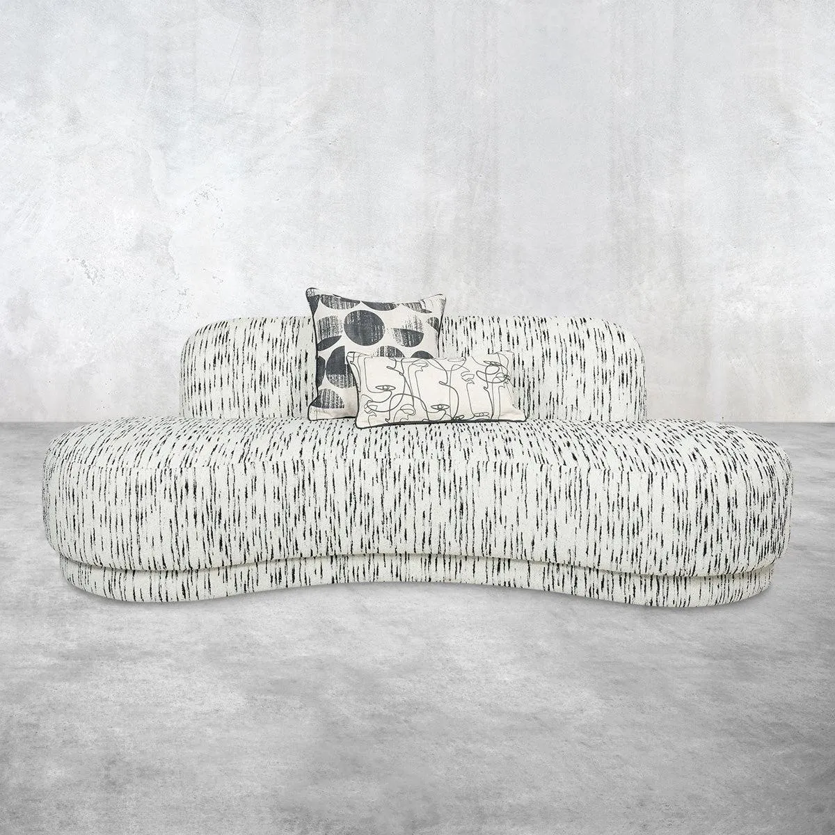 Sag Harbor Sofa in Zebra Boucle