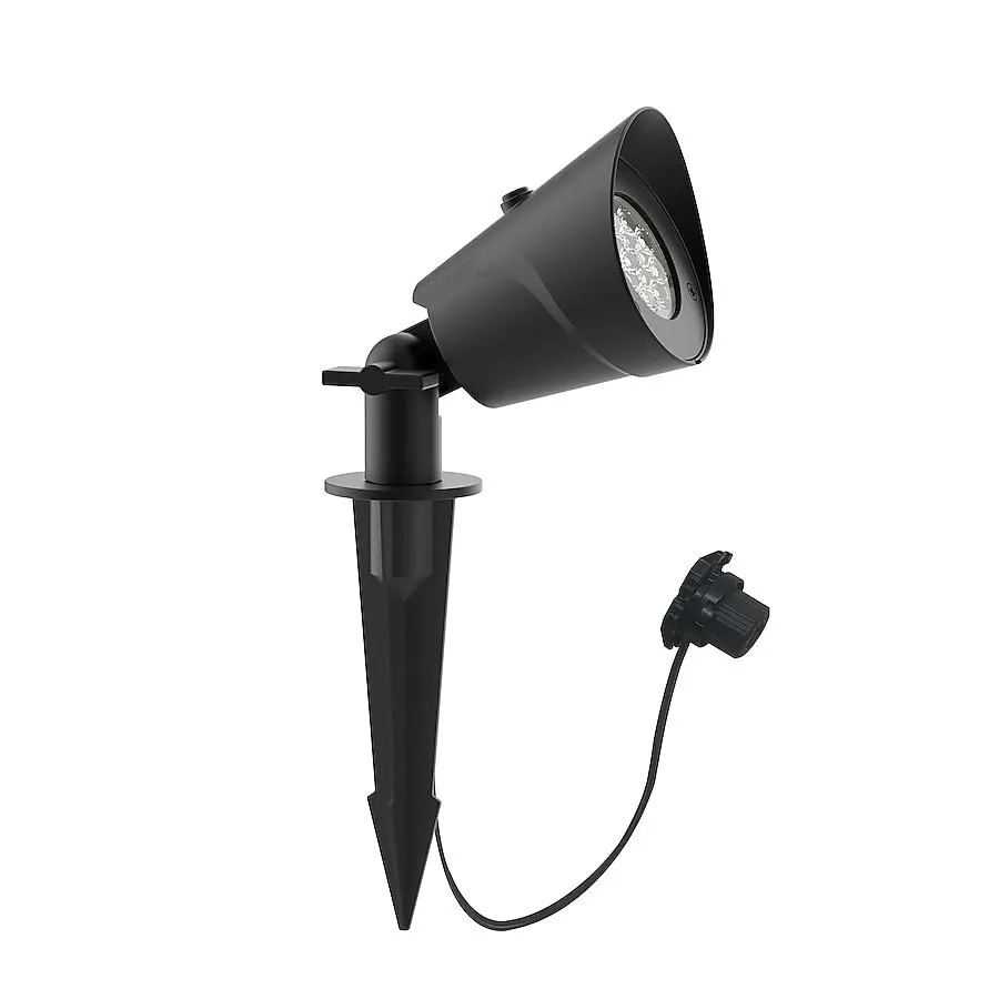 Harbor Breeze 500 -Lumens 7 -Watt Black Low voltage Hardwired LED Spot light