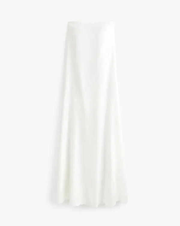 Strapless Trapeze Maxi Dress