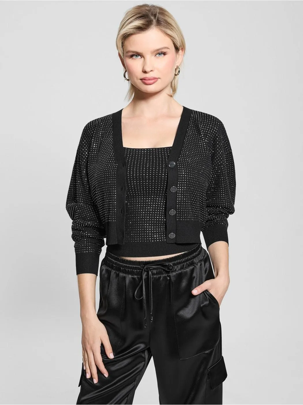 Khloe Rhinestone Cardigan