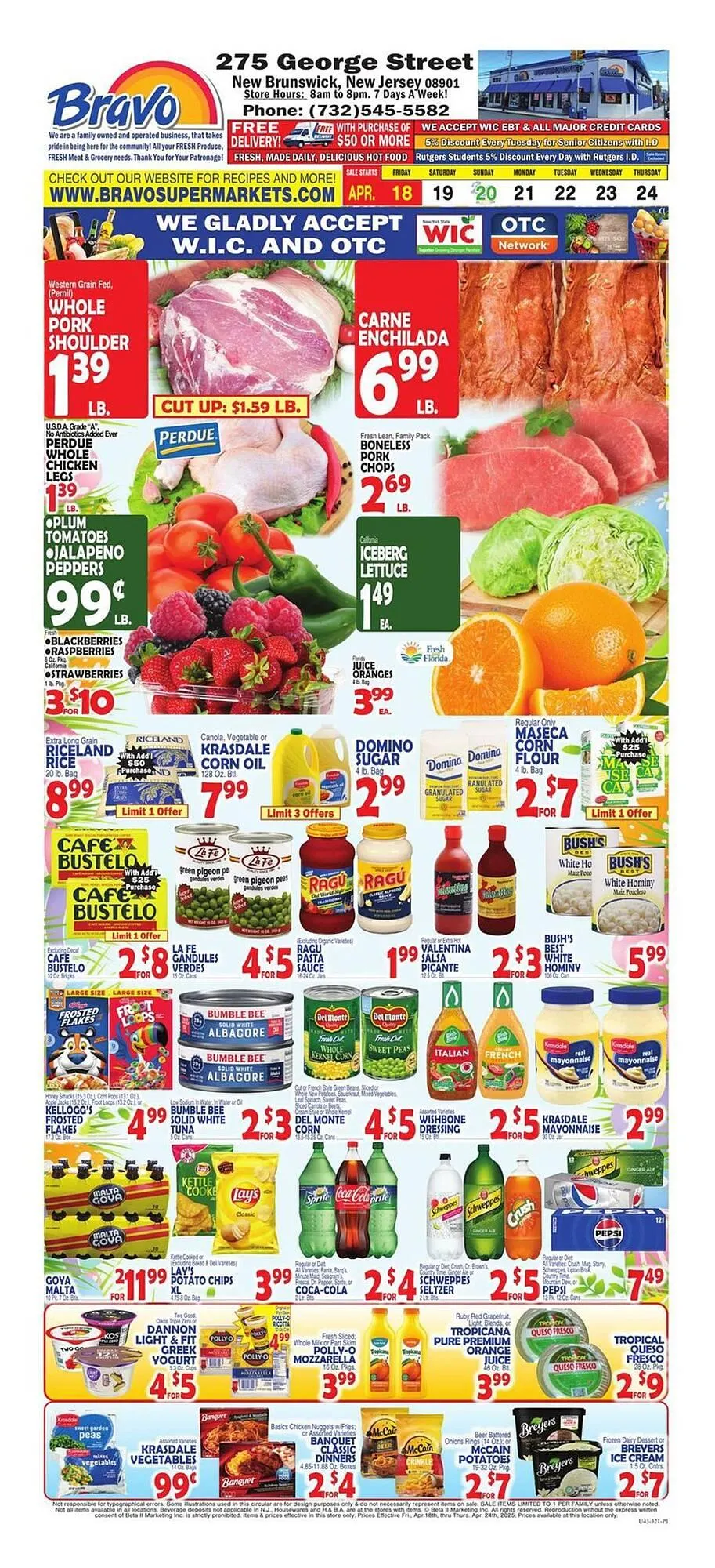 Weekly ad Bravo Supermarkets Weekly Ad from April 19 to April 24 2025 - Page 1