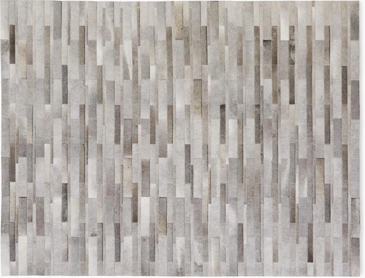 Thin Strip Cowhide Rug