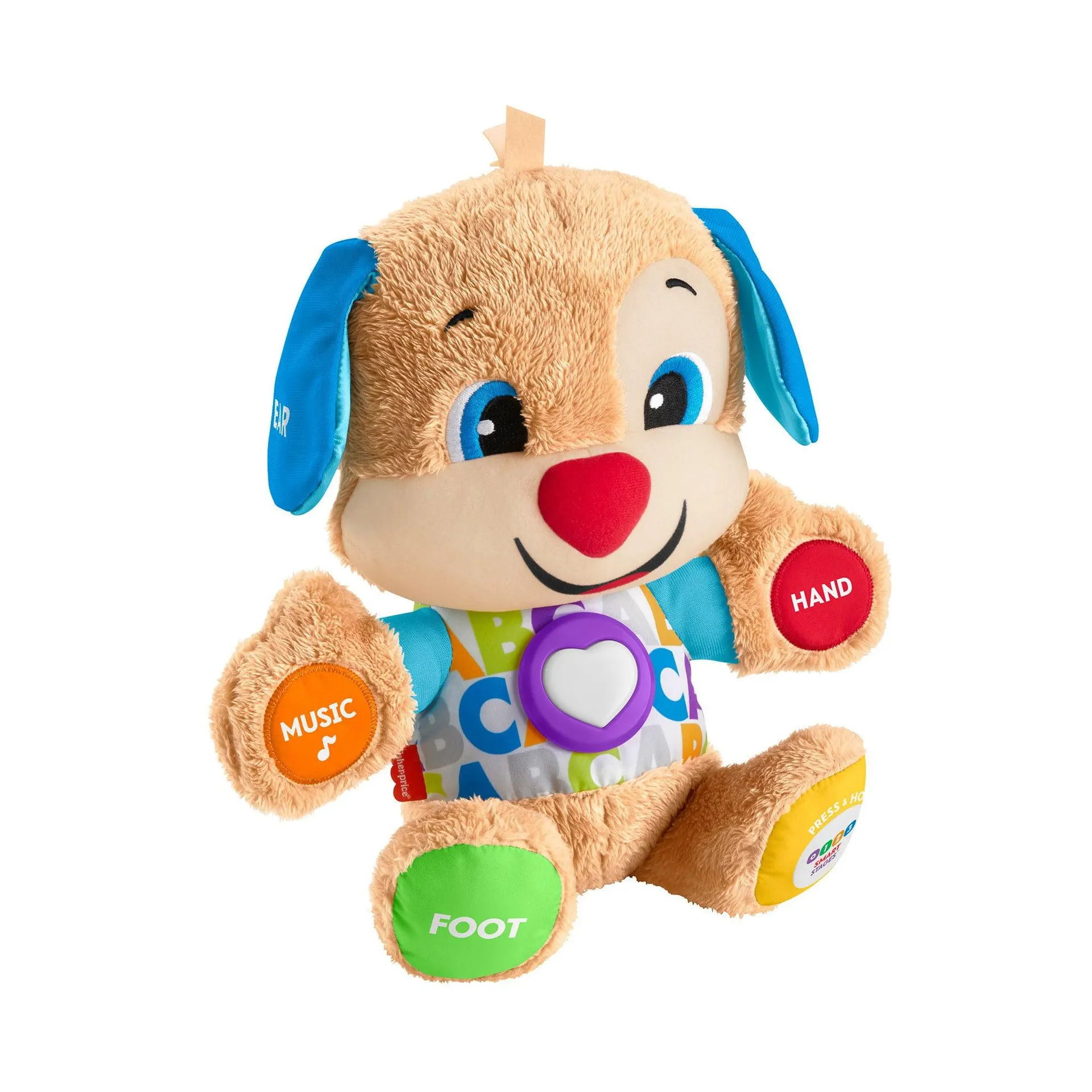Fisher-Price Plush Baby Toy With Lights And Smart Stages Learning Content, Laugh & Learn Puppy