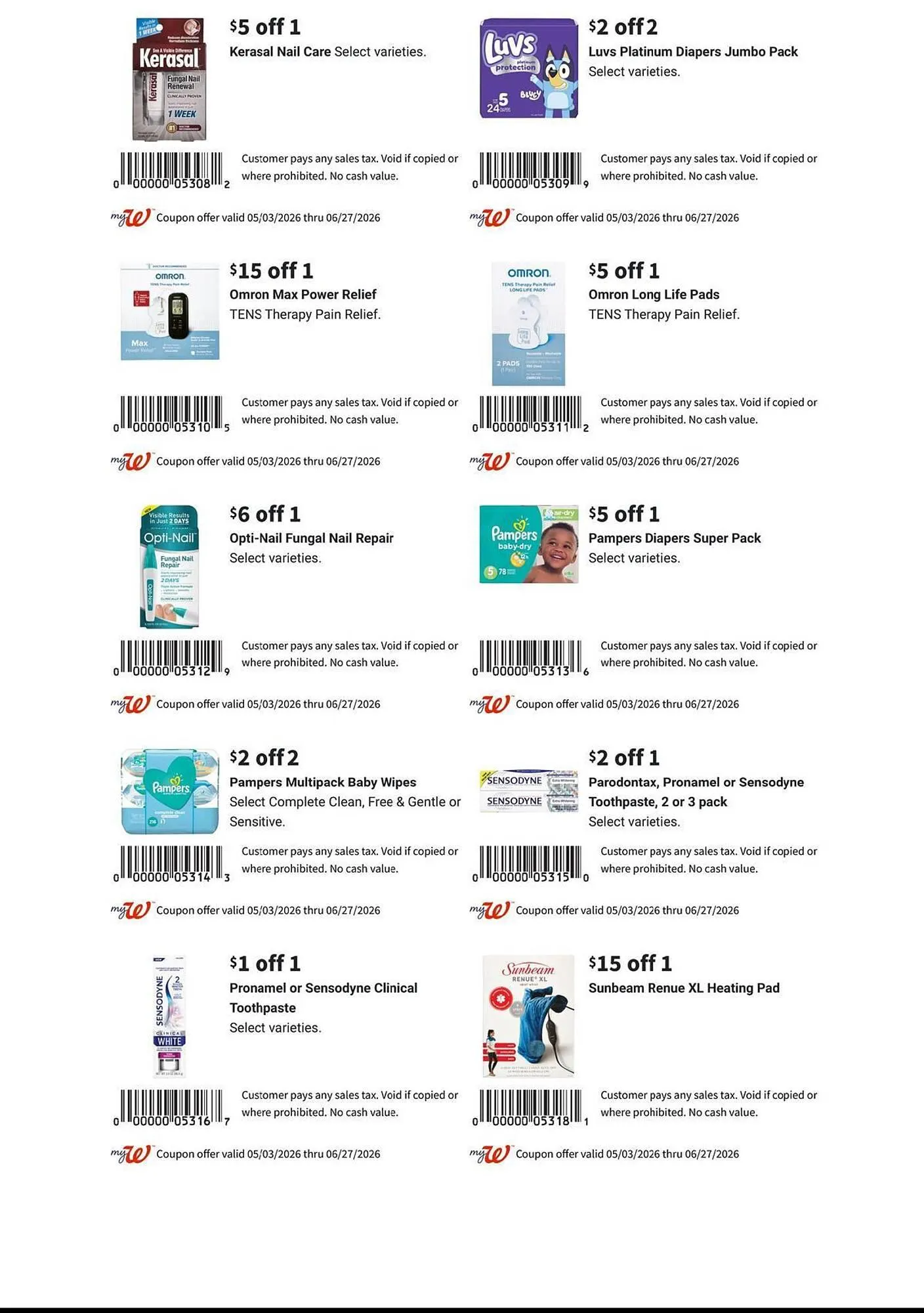 Weekly promotion Walgreens weekly ad spanning from May 3 to May 30 2026 - Page 8 for Catalogue 365