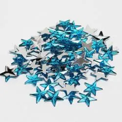 Turquoise Flat Back Star Rhinestones (Approx. 75 pieces)